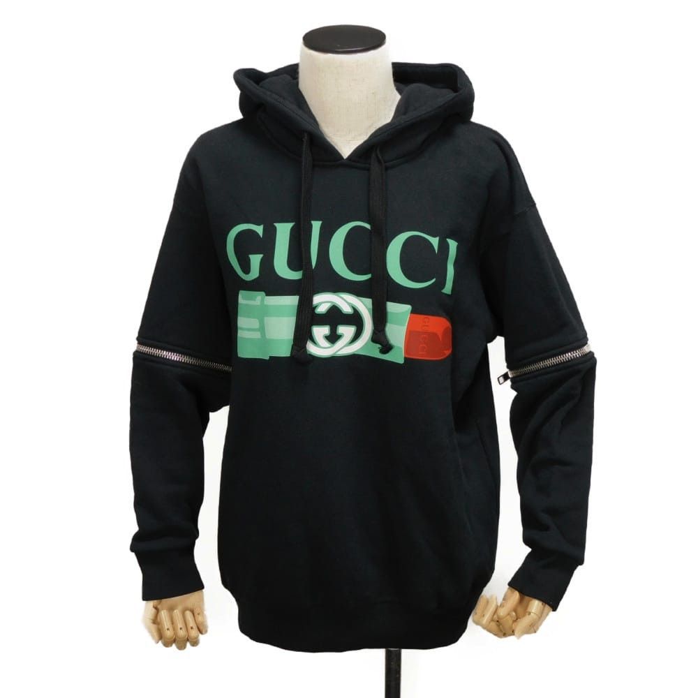 Gucci Gucci Logo Lipstick Cotton Hoodie Textile Sweatshirts & Hoodies 743404 XJFIX 1082 DUTY FREE for USA