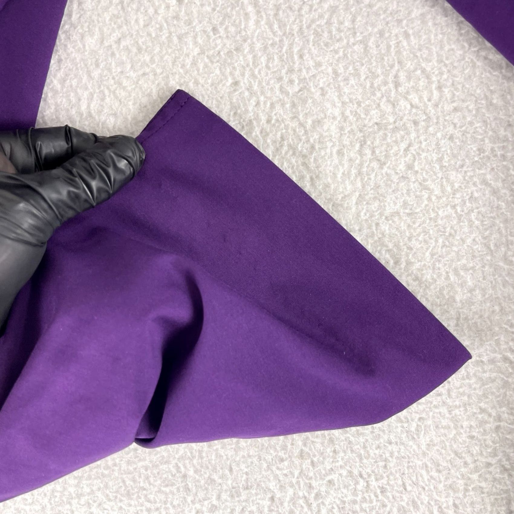St. John St. John Pants Womens Size 8 Purple Cropped Cotton Mid-Rise Knit Straight Front VTG Made in USA Size 30" / US 8 / IT 44 - 6 Thumbnail