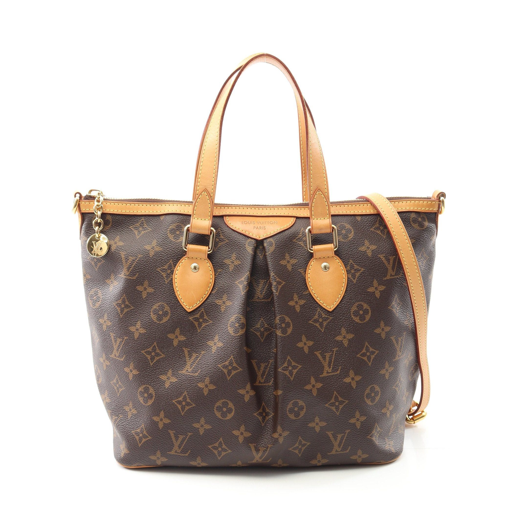 Louis Vuitton Louis Vuitton Palermo Pm Monogram Handbag Leather Brown Size ONE SIZE - 1 Thumbnail