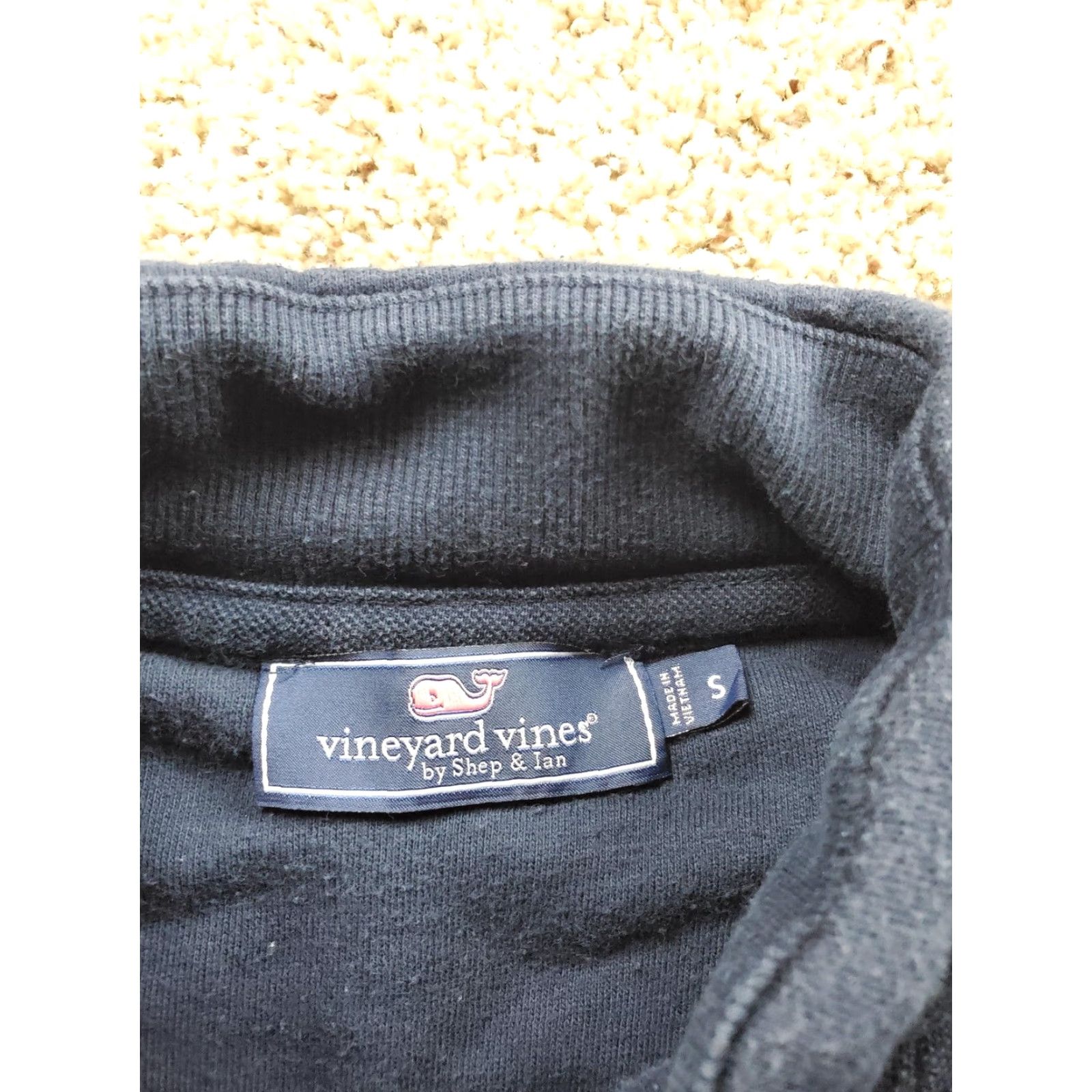 Vineyard Vines Vineyard Vines Sweatshirt Mens Small Blue 1/4 Zip Mock Neck Long Sleeve Cotton Polyester Fleece Logo Pullover Regular Fit Size US S / EU 44-46 / 1 - 5 Thumbnail