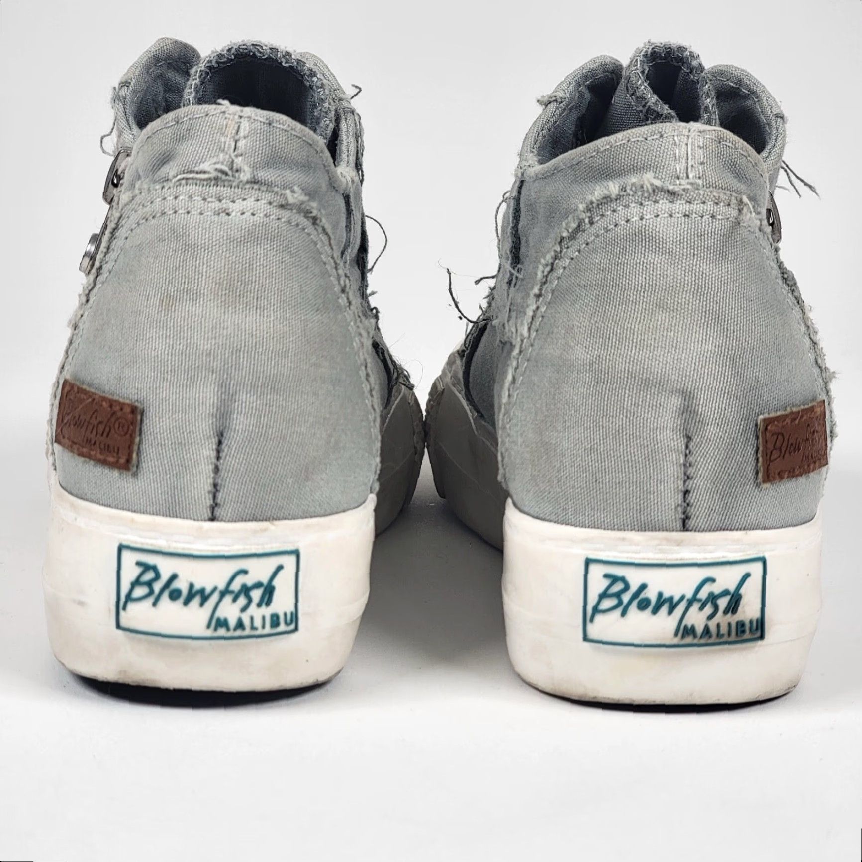 Vintage Blowfish Malibu Mamba Womens 8 M Gray Canvas Mid Top Sneakers Shoes Size M / US 6-8 / IT 42-44 - 6 Thumbnail