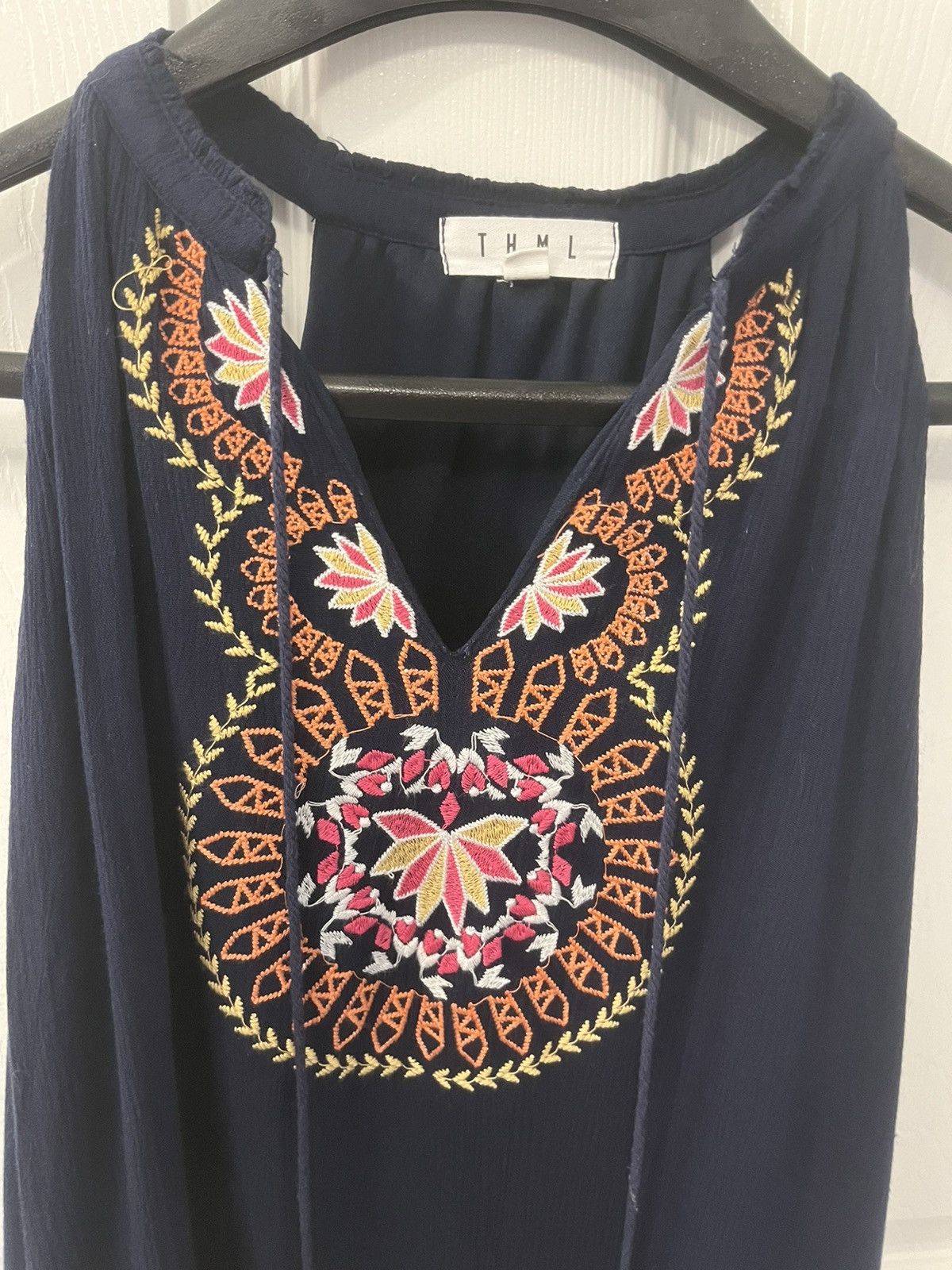 Other THML size XXL boho sleeveless blue dress Size XXL / US 16-18 / IT 52-54 - 3 Thumbnail