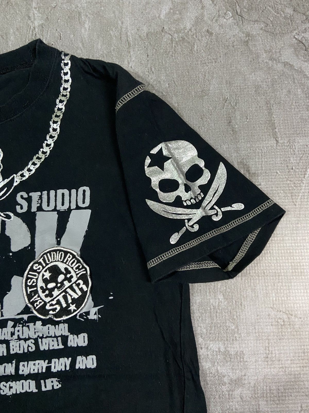 Japanese Brand Japanese Y2K punk rock graphic t shirt from Batsu Studio Size US M / EU 48-50 / 2 - 6 Thumbnail