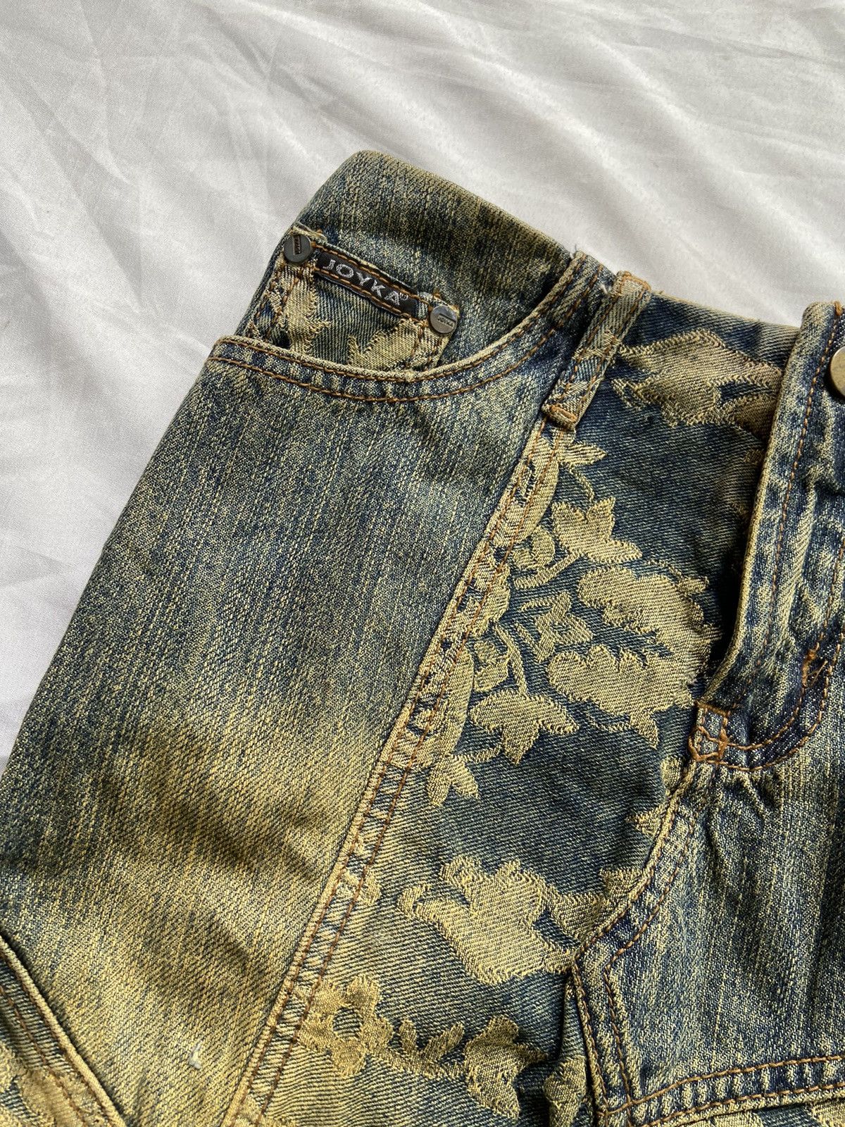Japanese Brand JOYKA FLOWERS HANDMADE LONG SKIRT PANTS Size 28" / US 6 / IT 42 - 12 Thumbnail