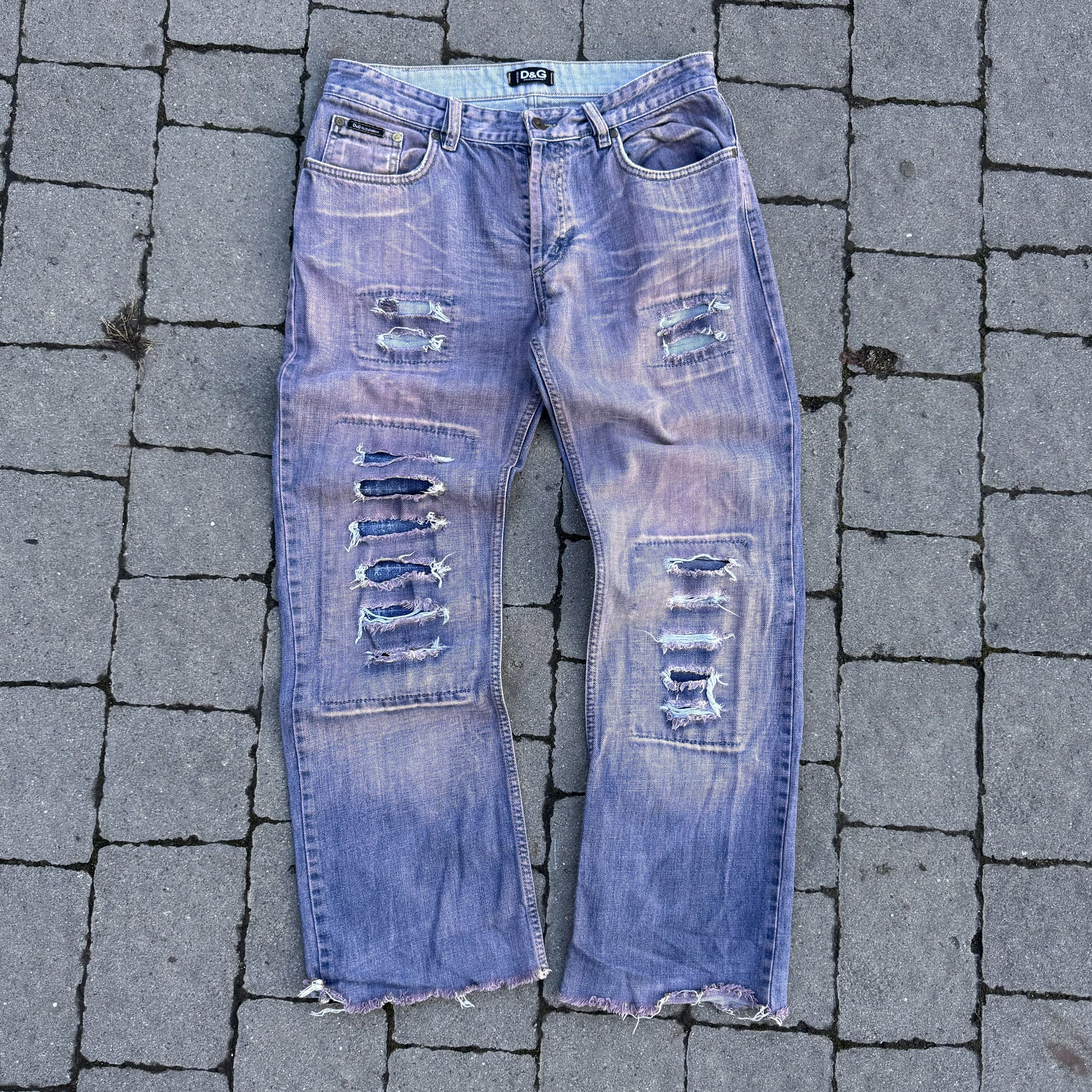 【Dolce&Gabbana】Wide Damage Denim Archive DOLCE & GABBANA Archive 2005 jeans | eBay