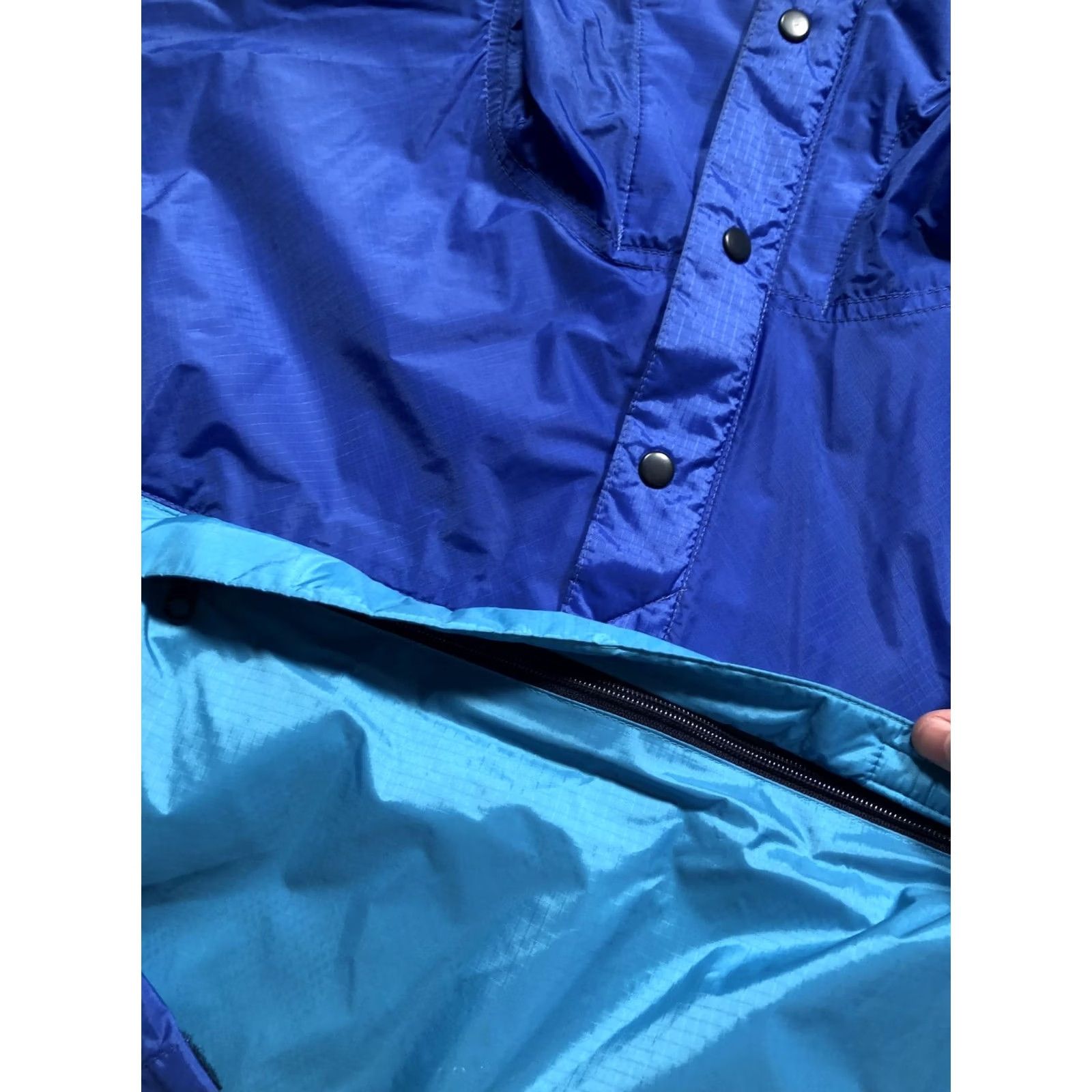 Patagonia Patagonia Jacket Mens M Blue Hooded Nylon Anorak Kangaroo Pocket Shell Size US M / EU 48-50 / 2 - 7 Thumbnail