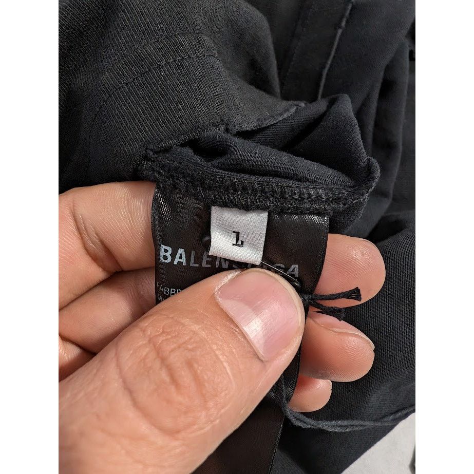 Balenciaga o1rshd1 L/S Double Front T-Shirt in Black Size US S / EU 44-46 / 1 - 14 Thumbnail