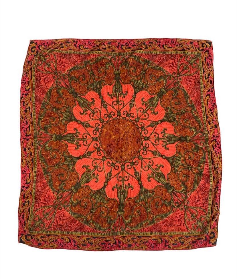 Christian Dior Monsieur Christian Dior Vintage Silk Handkerchief Neckerchief Bandana Size ONE SIZE - 2 Thumbnail
