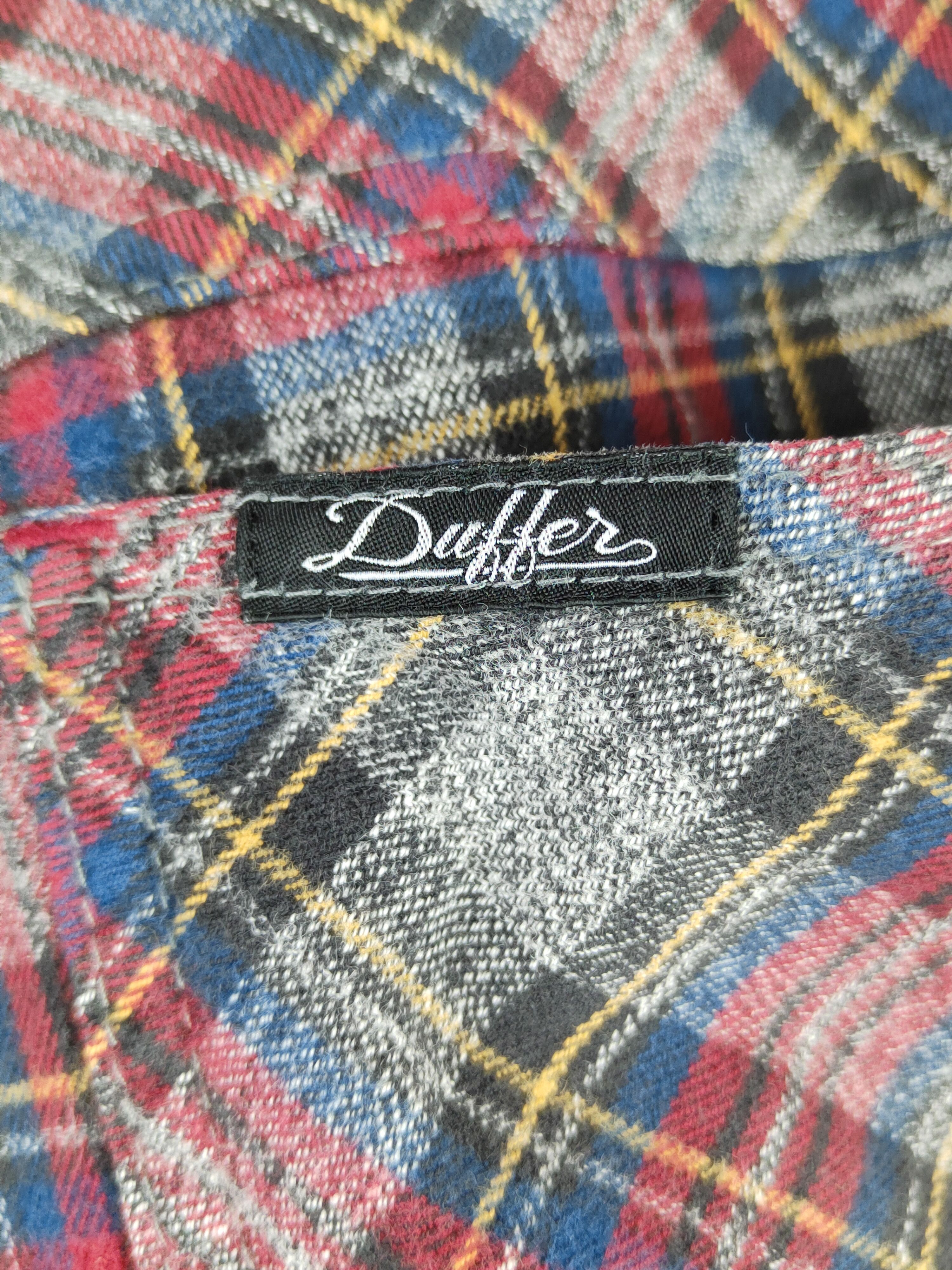 Japanese Brand Duffer of St George Red checkered punk Casual Pants #S1479 Size US 35 - 11 Thumbnail