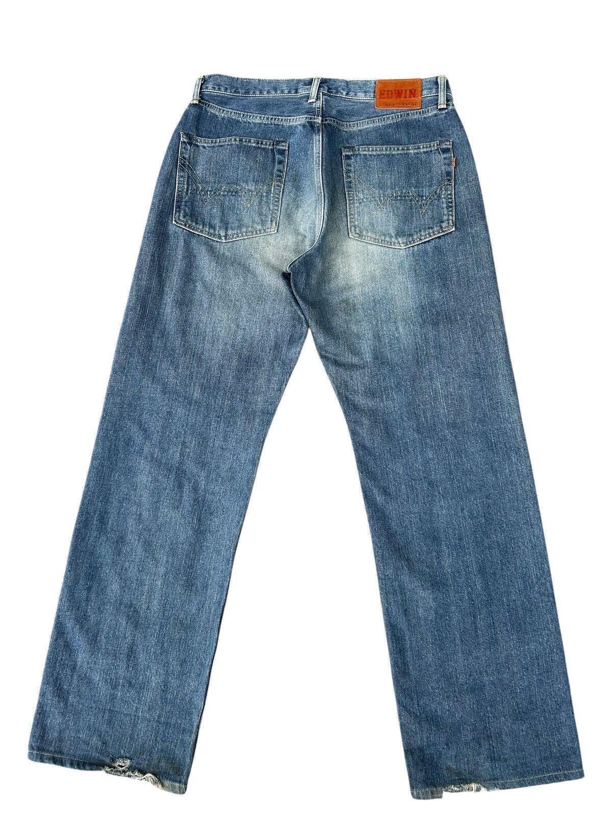 Kapital Vintage Edwin 505 Selvedge Distressed Denim Jeans Size US 34 / EU 50 - 8 Thumbnail