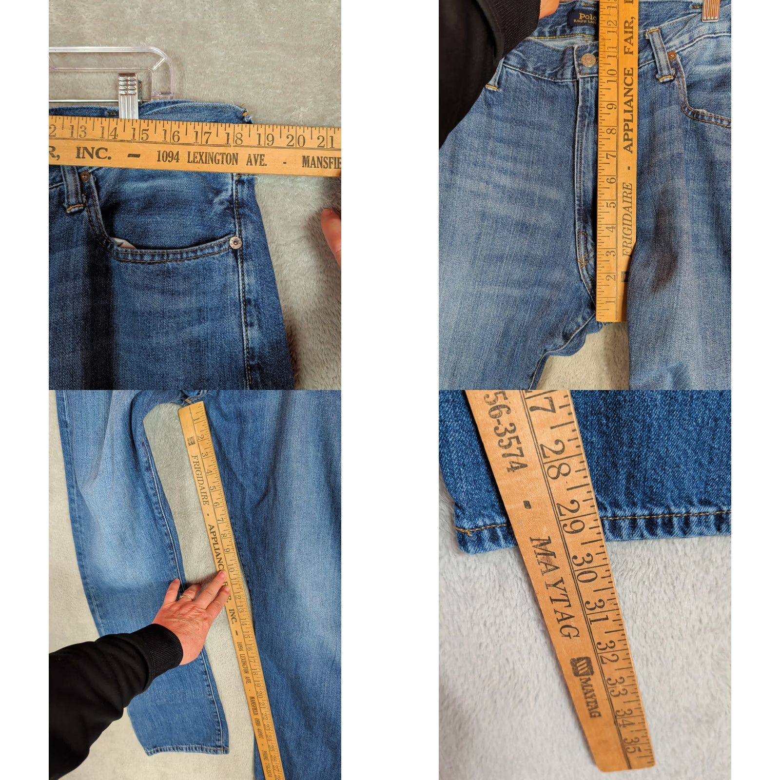 Polo Ralph Lauren Polo Ralph Lauren Jeans Mens Blue Slim Straight Varick 38x32 Size US M / EU 48-50 / 2 - 8 Thumbnail