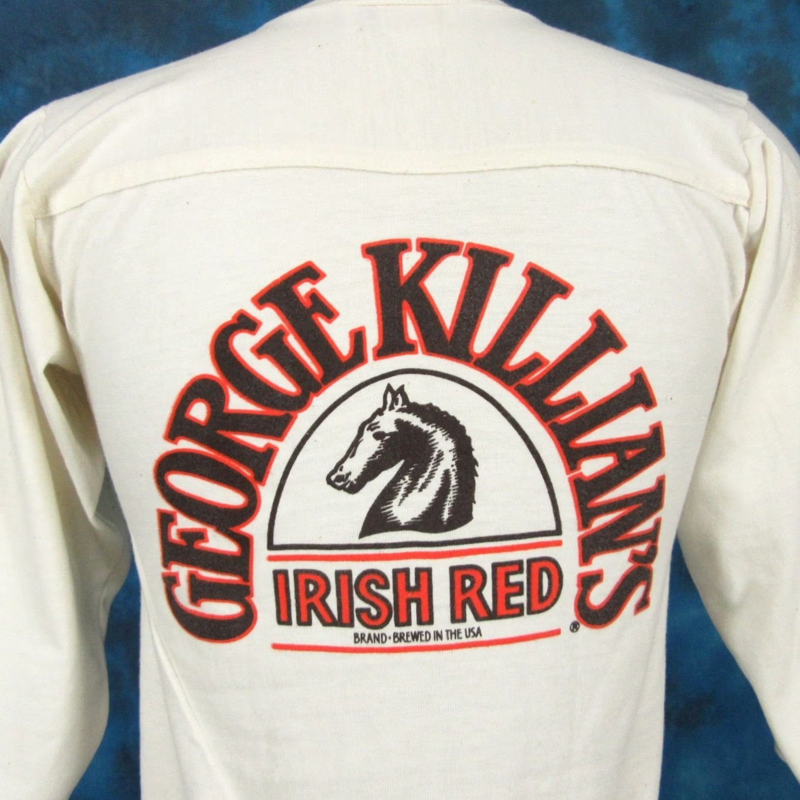 George NOS vintage 80s GEORGE KILLIAN'S IRISH RED BEER JERSEY T-Shirt XS coors alcohol Size US XS / EU 42 / 0 - 6 Thumbnail