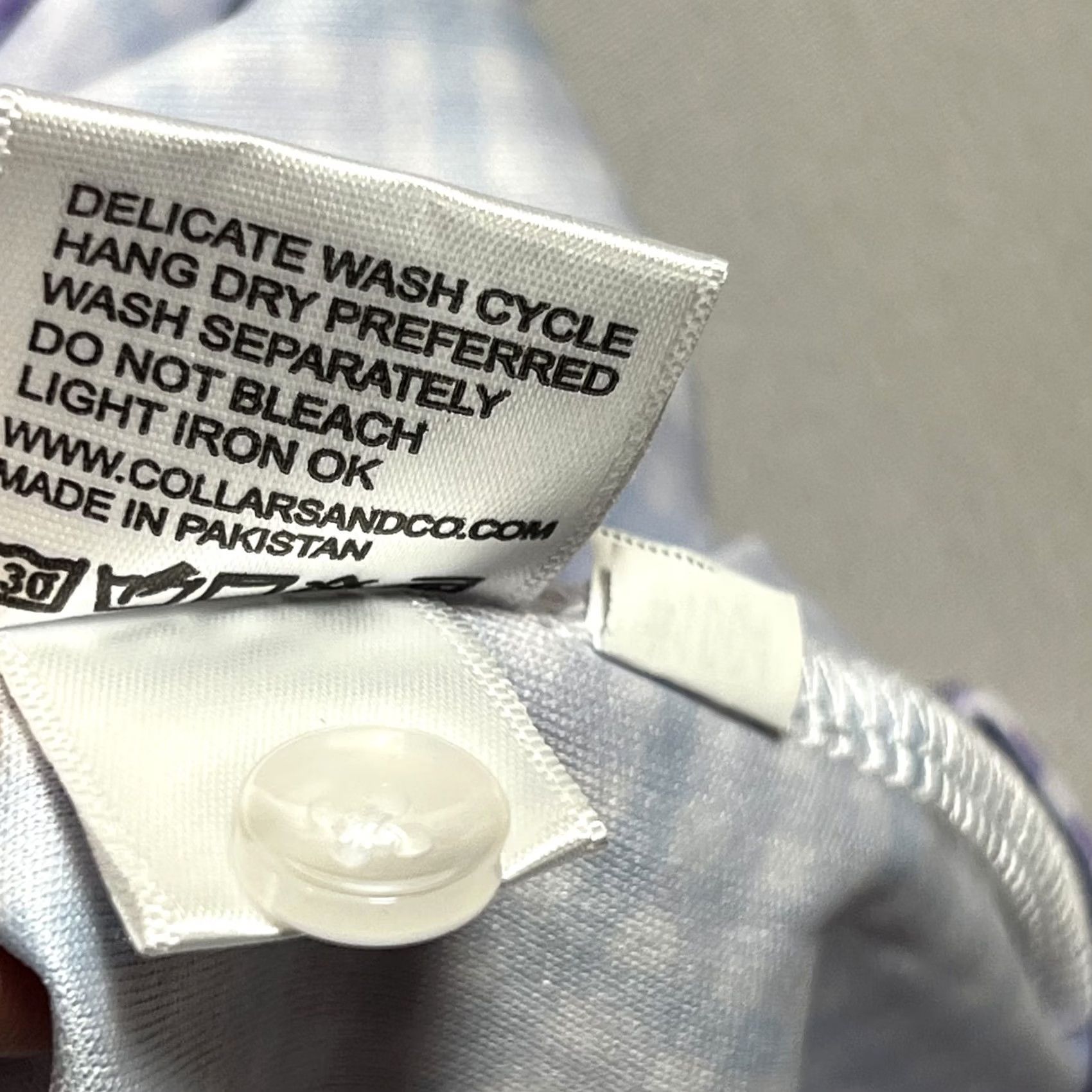 CO Collars & Co Golf Polo Shirt Mens Medium Blue Purple Gingham Check El Cab Size US M / EU 48-50 / 2 - 7 Thumbnail