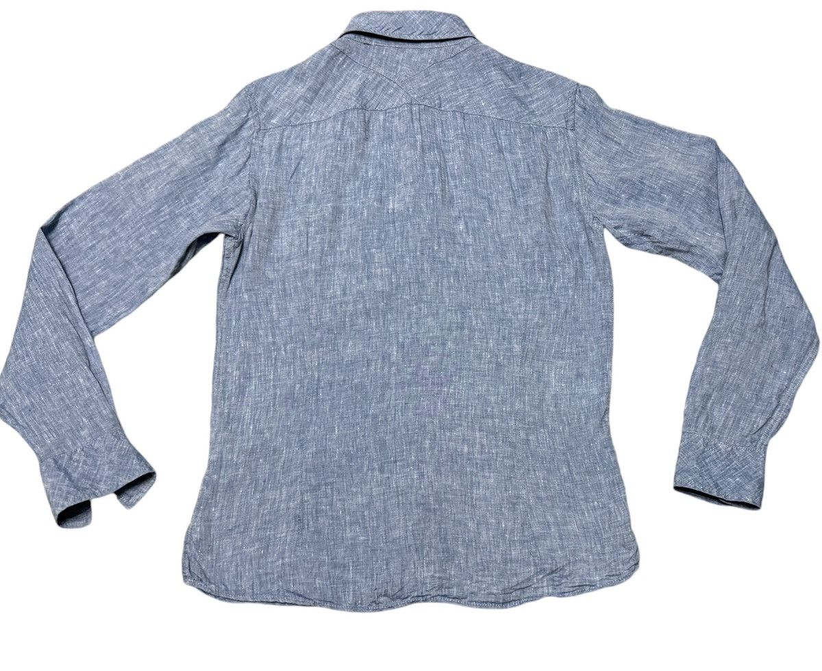 Japanese Brand TORNADO MART Linen Shirt Size US M / EU 48-50 / 2 - 2 Thumbnail