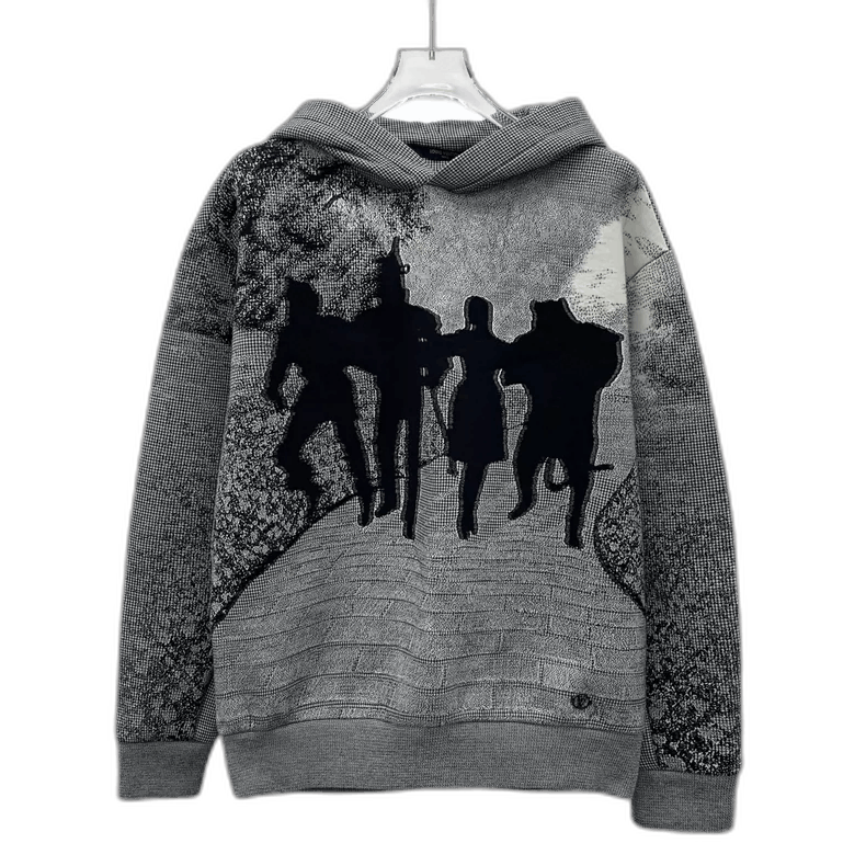 Louis Vuitton Louis Vuitton Gray Hoodie with Characters Size US XS / EU 42 / 0 - 1 Thumbnail