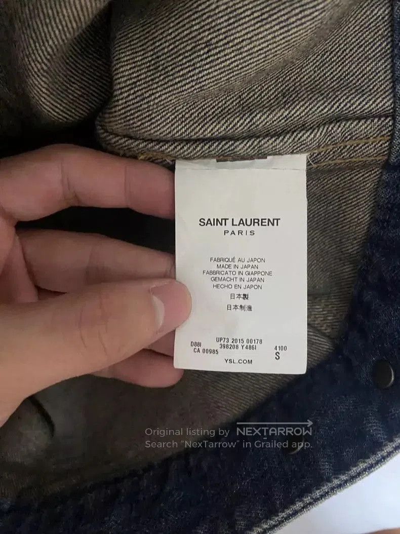 Saint Laurent Paris Saint Laurent Washed Denim Jacket. Size US S / EU 44-46 / 1 - 3 Thumbnail