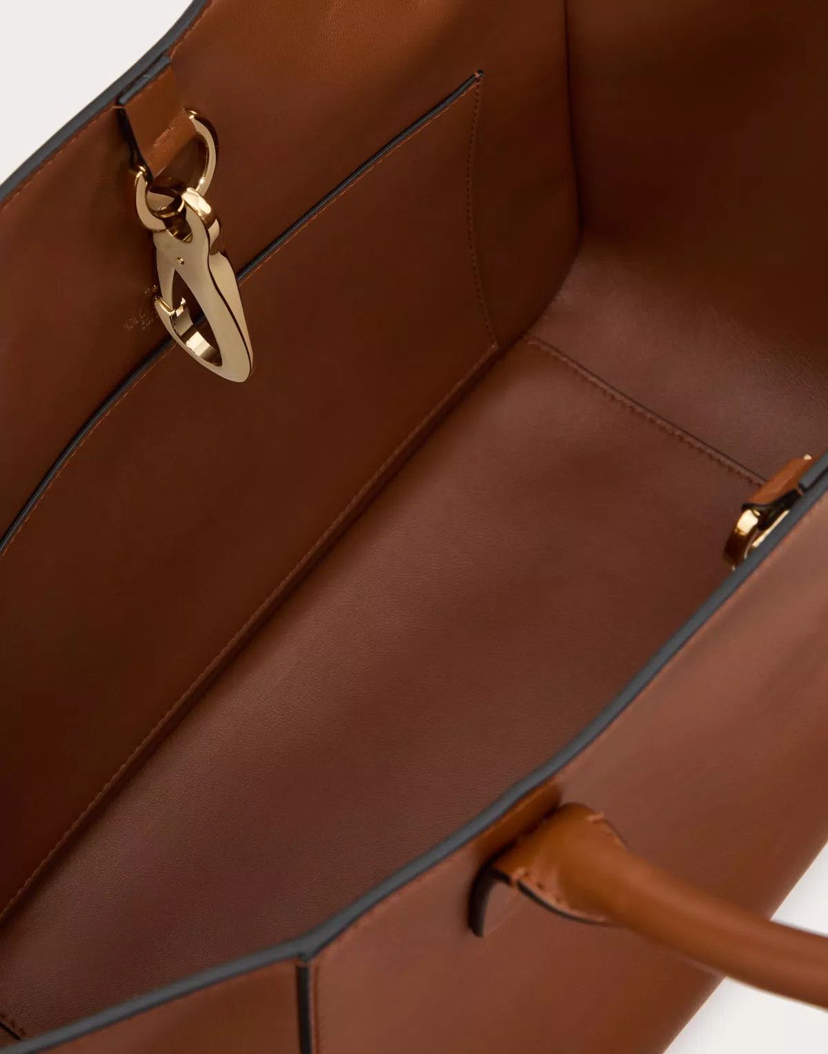 Valentino oc11z0725 Size:OS/Shopping Bag In Nappa Calfskin in Brown Size ONE SIZE - 6 Thumbnail
