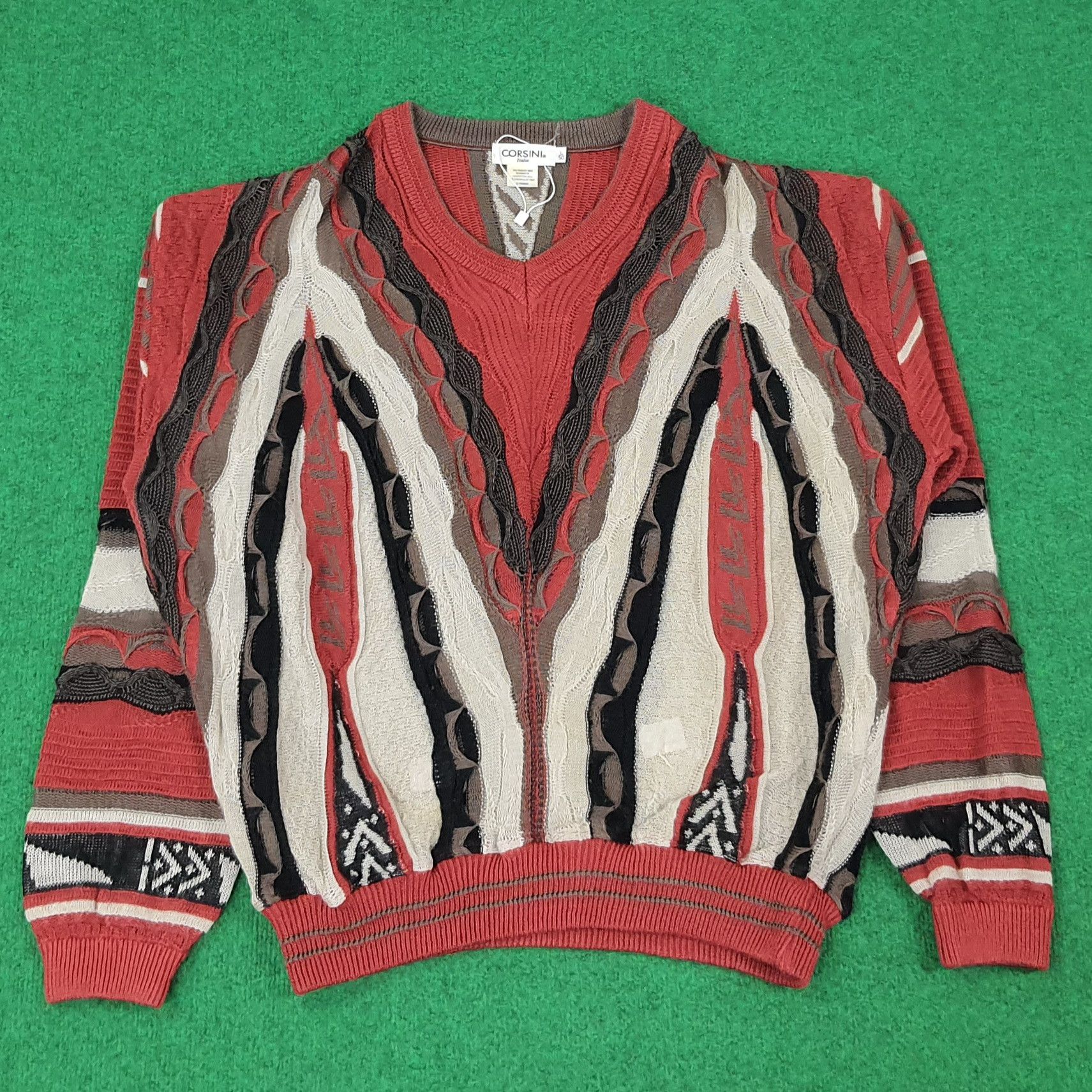 Other Vintage CORSINI Italia Designer Sweatshirt C240N16 Size US L / EU 52-54 / 3 - 1 Thumbnail