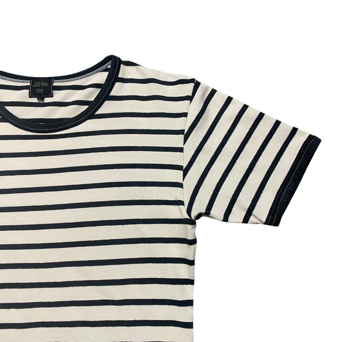 Jean Paul Gaultier Vintage Jean Paul Gaultier Homme Stripe Body Shirt Size US L / EU 52-54 / 3 - 5 Thumbnail