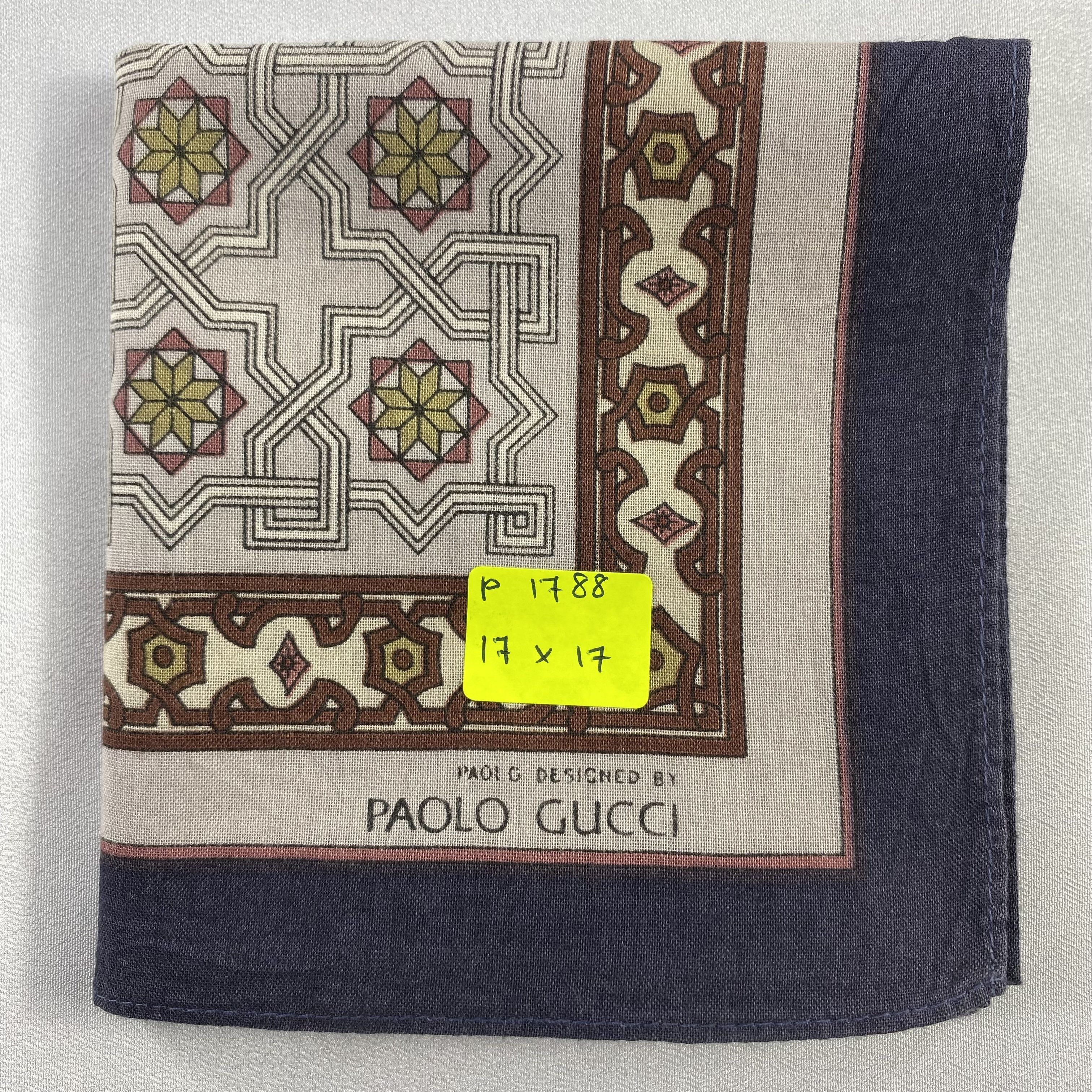 Paolo Gucci × Vintage Paolo Gucci Handkerchief / Neckerchief / Bandana-P1788 Size ONE SIZE - 5 Thumbnail