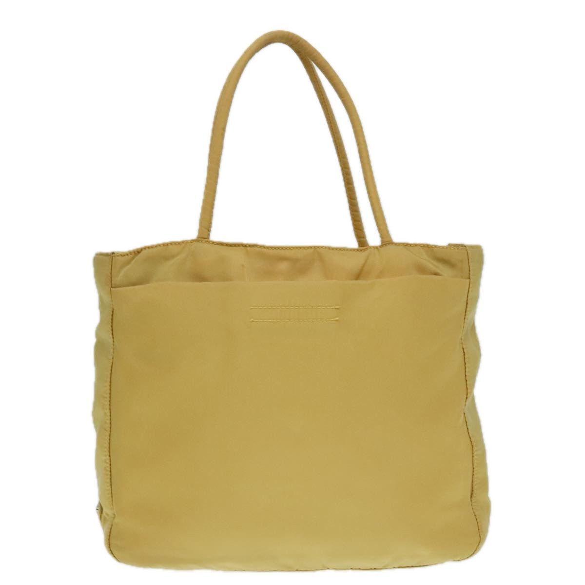 Prada Tessuto Yellow Synthetic Handbag (Pre-Owned) Size ONE SIZE - 1 Thumbnail