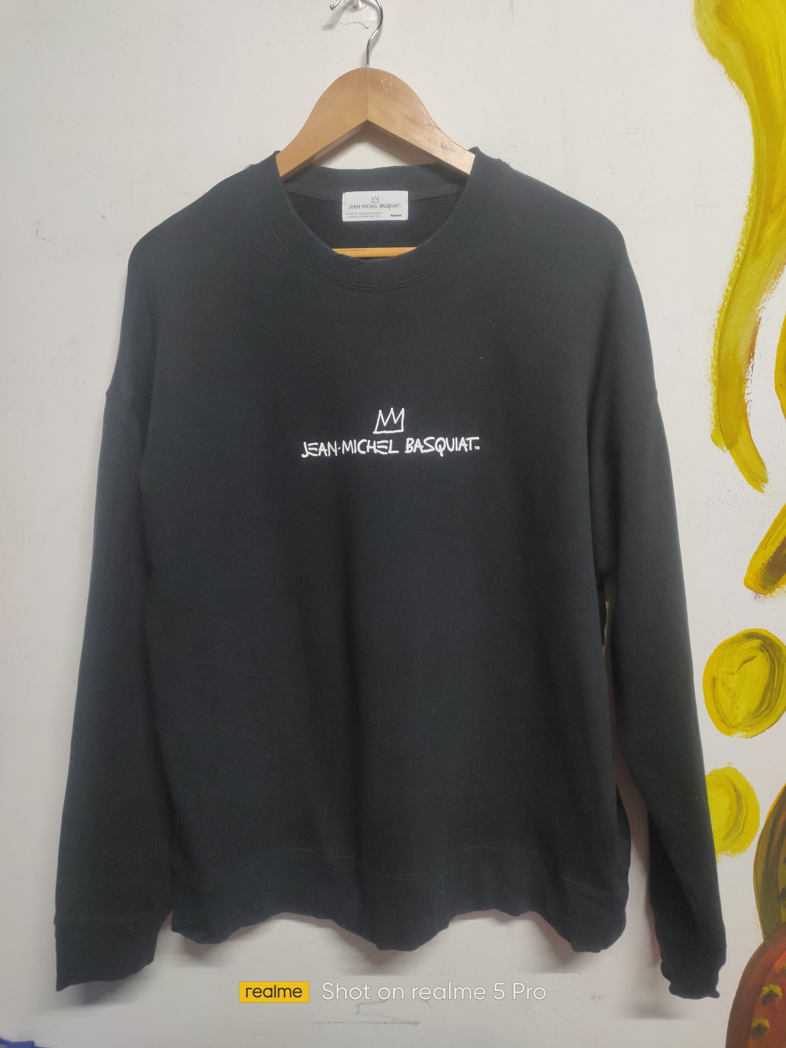 Jean-Michel Basquiat Vintage jean Michel basquiat art sweatshirt Size US M / EU 48-50 / 2 - 2 Thumbnail