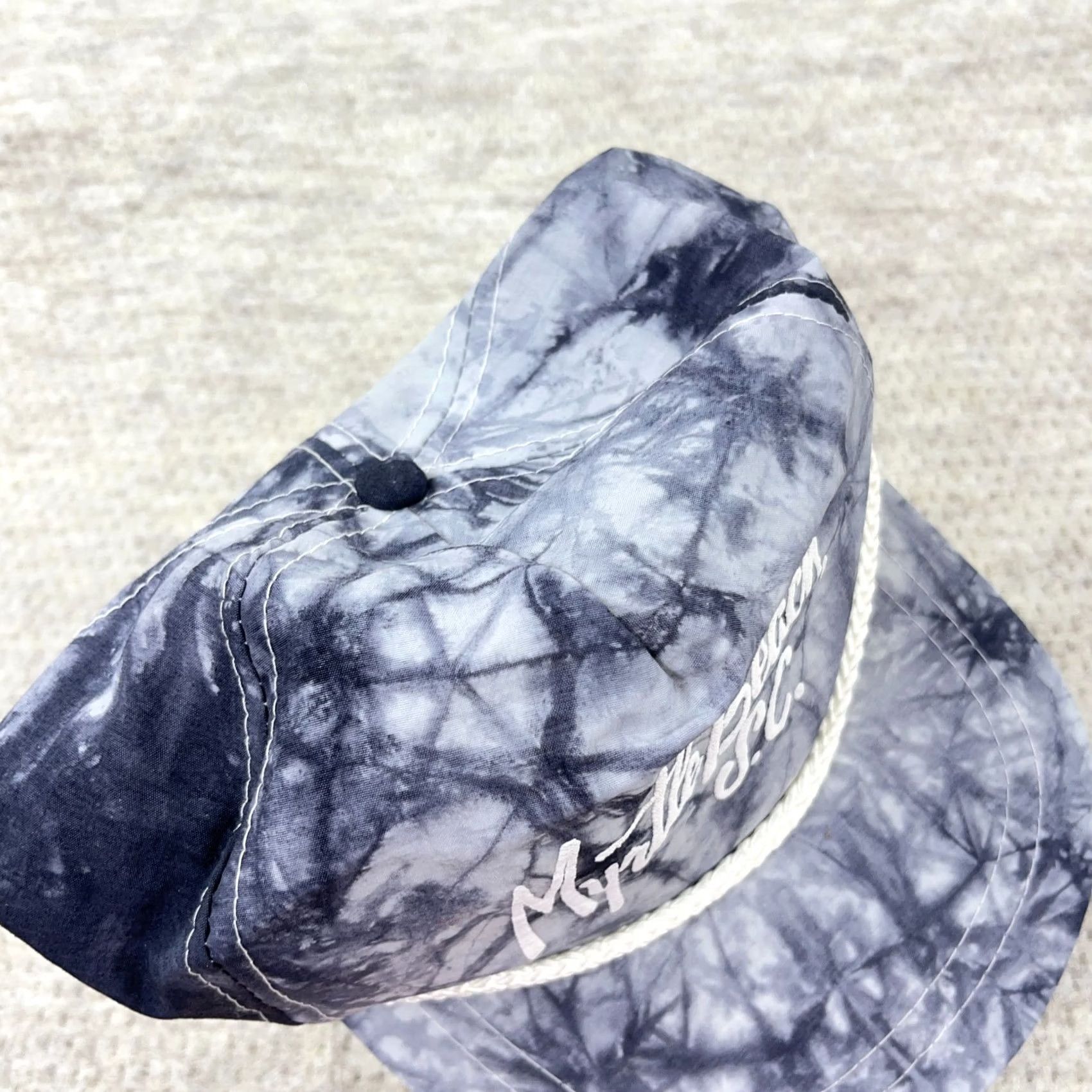 Roper VINTAGE Myrtle Beach Hat Cap Snapback Gray Nylon Rope 90s Trucker Adult Size ONE SIZE - 4 Thumbnail