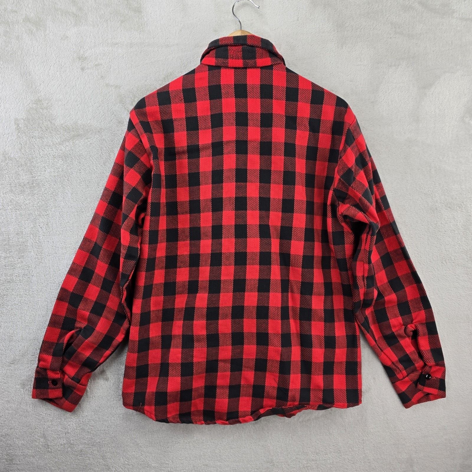 Sears Vintage 70s Kings Road Sears Plaid Flannel Mens Medium Red Size US M / EU 48-50 / 2 - 6 Thumbnail