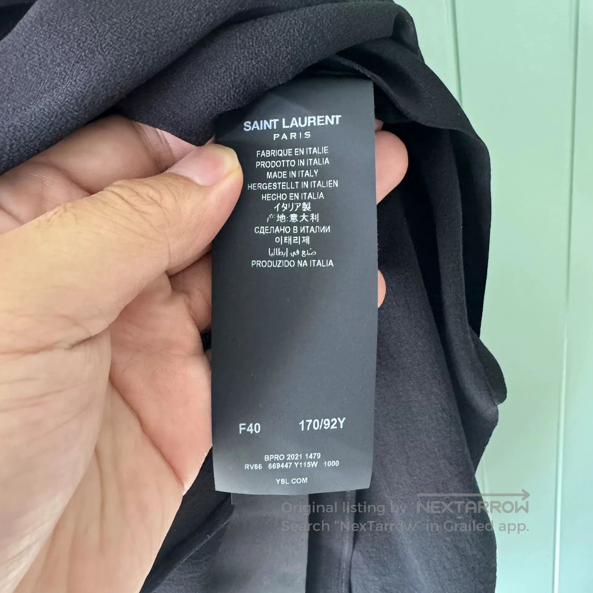 Saint Laurent Paris Saint Laurent Black Slip Dress. Size S / US 4 / IT 40 - 4 Thumbnail