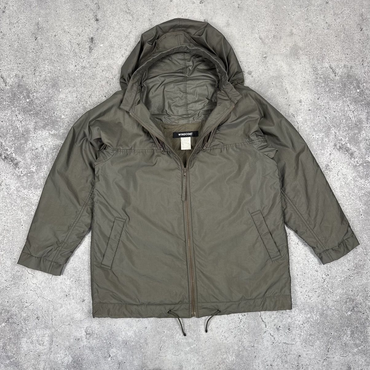 Issey Miyake × Japanese Brand × Vintage Vintage 90s Issey Miyake Windcoat Ninja Padded Jacket Olive Size US S / EU 44-46 / 1 - 3 Thumbnail