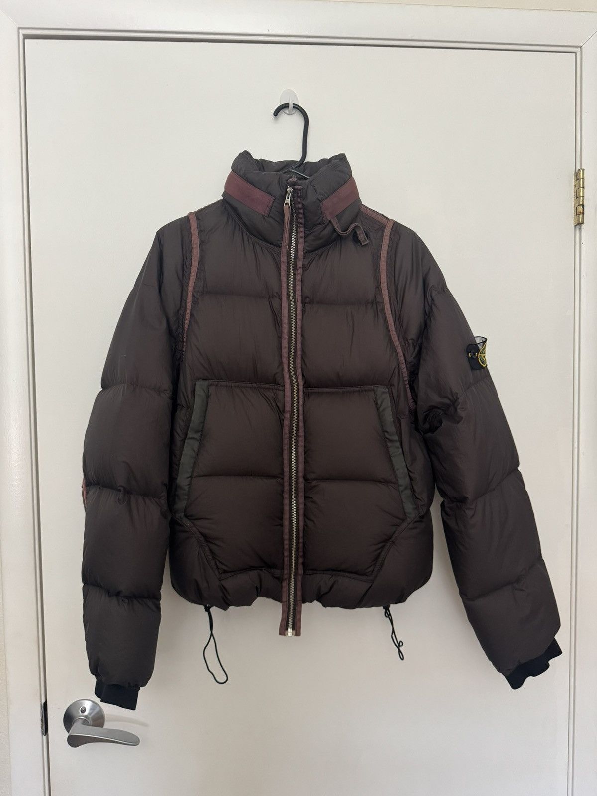 Stone Island Stone Island 2007 Opaque Nylon Tela Down Mesh Badge Puffer Size US M / EU 48-50 / 2 - 1 Thumbnail