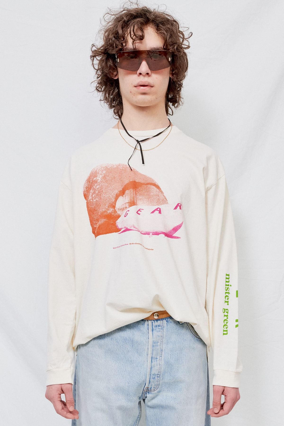 Los Angeles Apparel Mister Green Long Sleeve Jumbo Rocks Tee Size US M / EU 48-50 / 2 - 3 Thumbnail