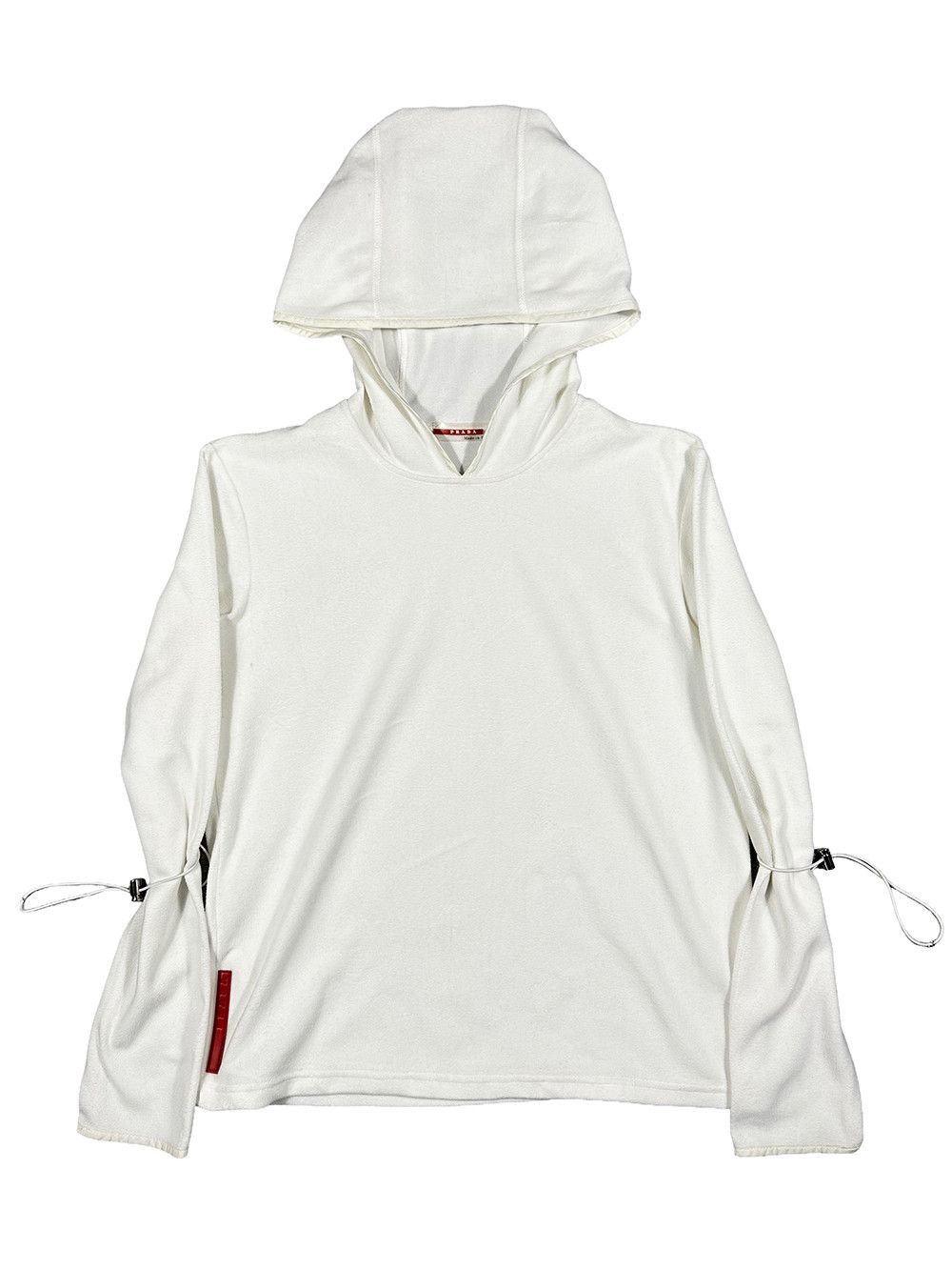 Prada Prada "Linea Rossa" Fleece Hoodie Size M / US 6-8 / IT 42-44 - 1 Thumbnail