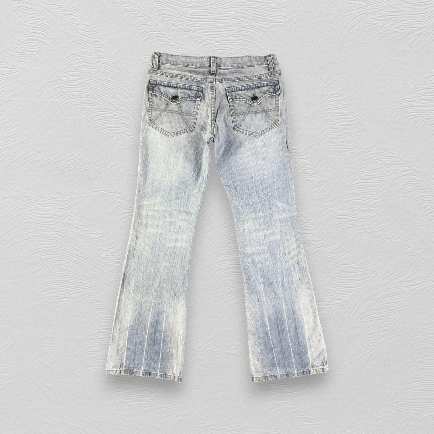 Japanese Brand Japanese Brand Agata Label Jeans Blue Flare Denim KJ1762 Size US 34 / EU 50 - 2 Thumbnail