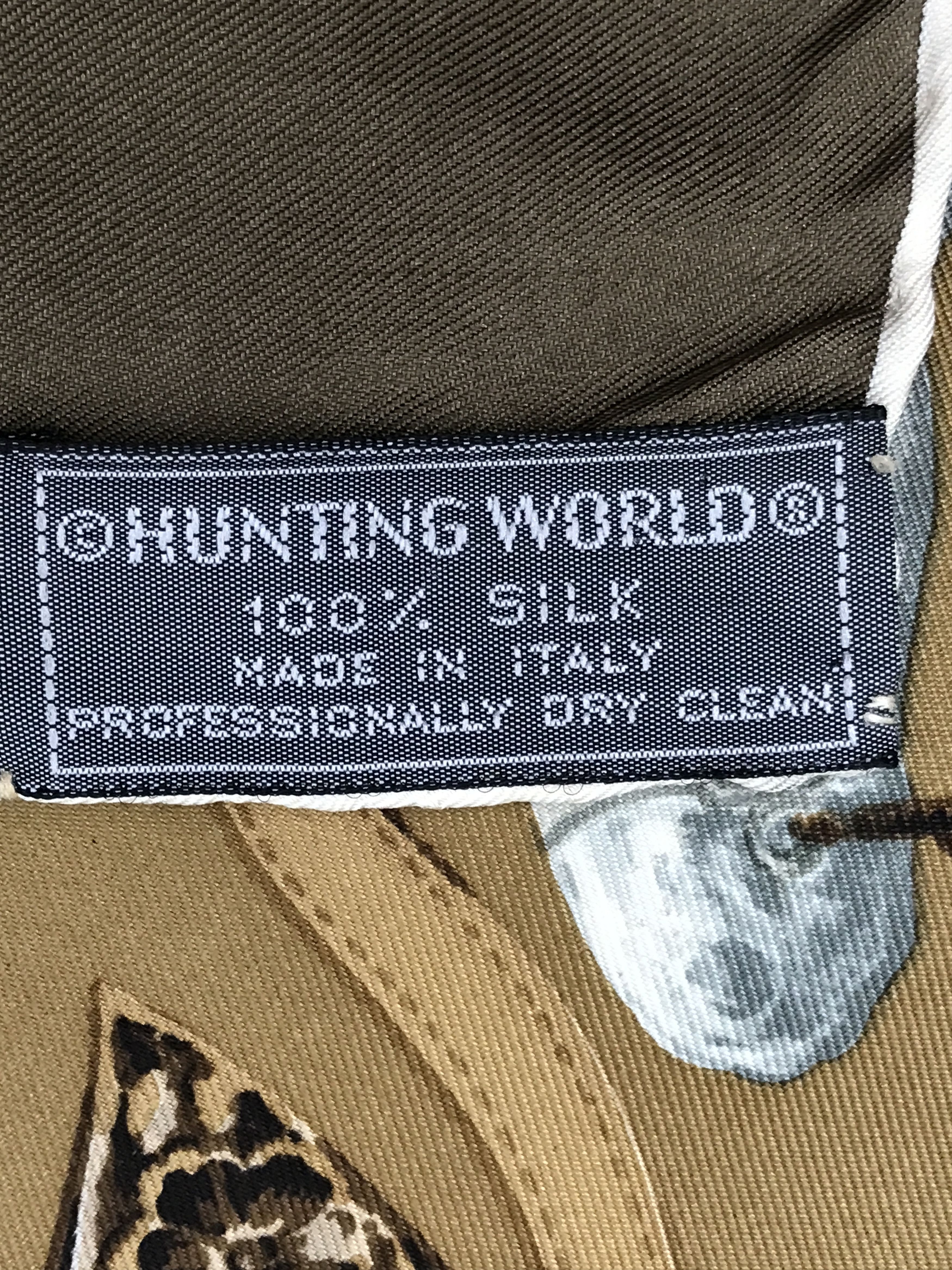 Vintage Vintage Hunting World Equestrian Silk Scarf Size ONE SIZE - 5 Thumbnail