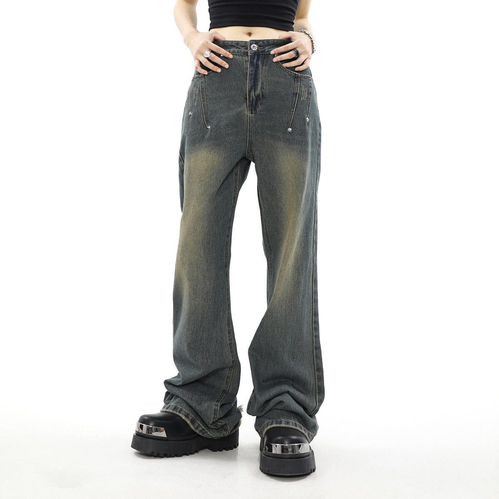 Japanese Brand Washed Stacked Denim Jeans Size 28" / US 6 / IT 42 - 3 Thumbnail