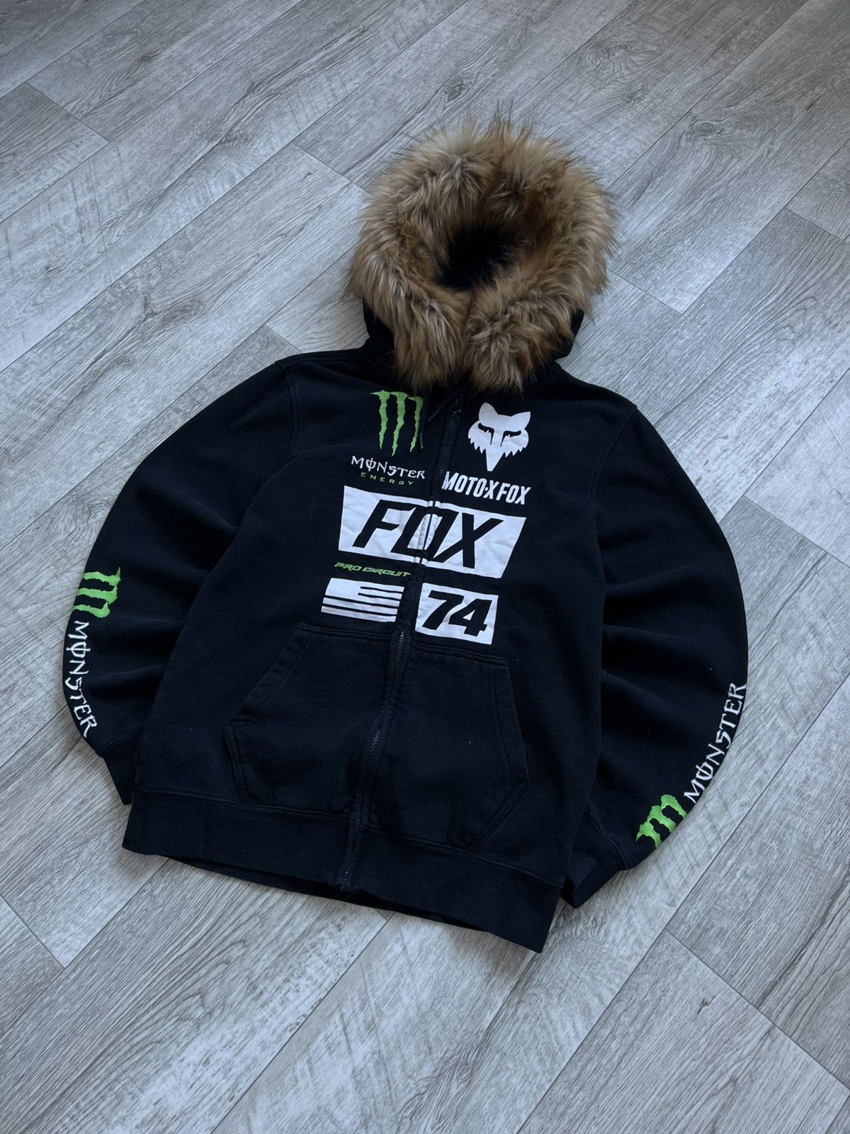 Hysteric Glamour Fox Racing Monster Energy Faux Fur Zip Y2k Hysteric Glamour Size US M / EU 48-50 / 2 - 4 Thumbnail