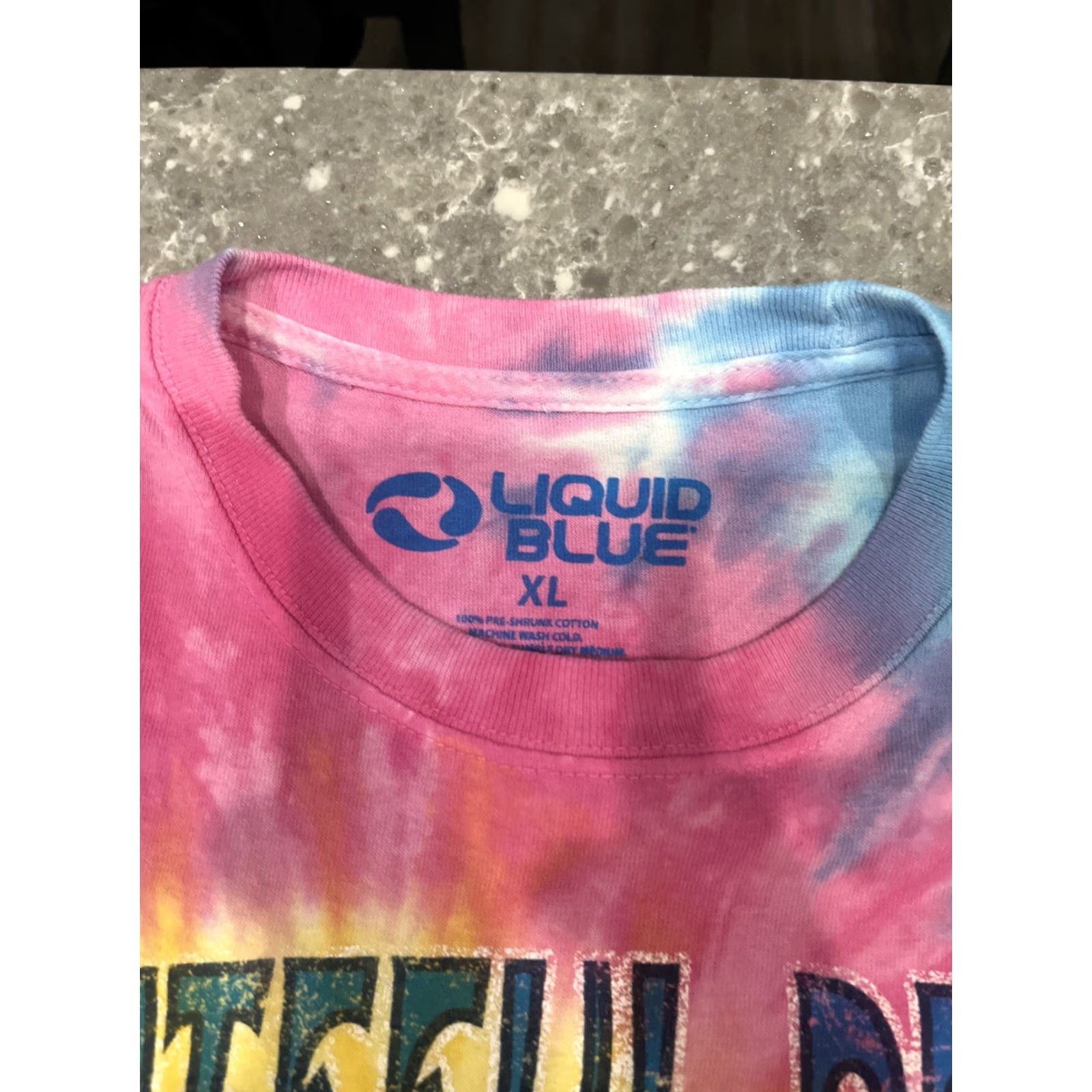Liquid Blue Liquid Blue Grateful Dead Graphic T-shirt Men XL Tie Dye Colorful Music 75 2007 Retro All Seasons Crew Neck Short Sleeve Cotton Regular Shirt Size US XL / EU 56 / 4 - 3 Thumbnail