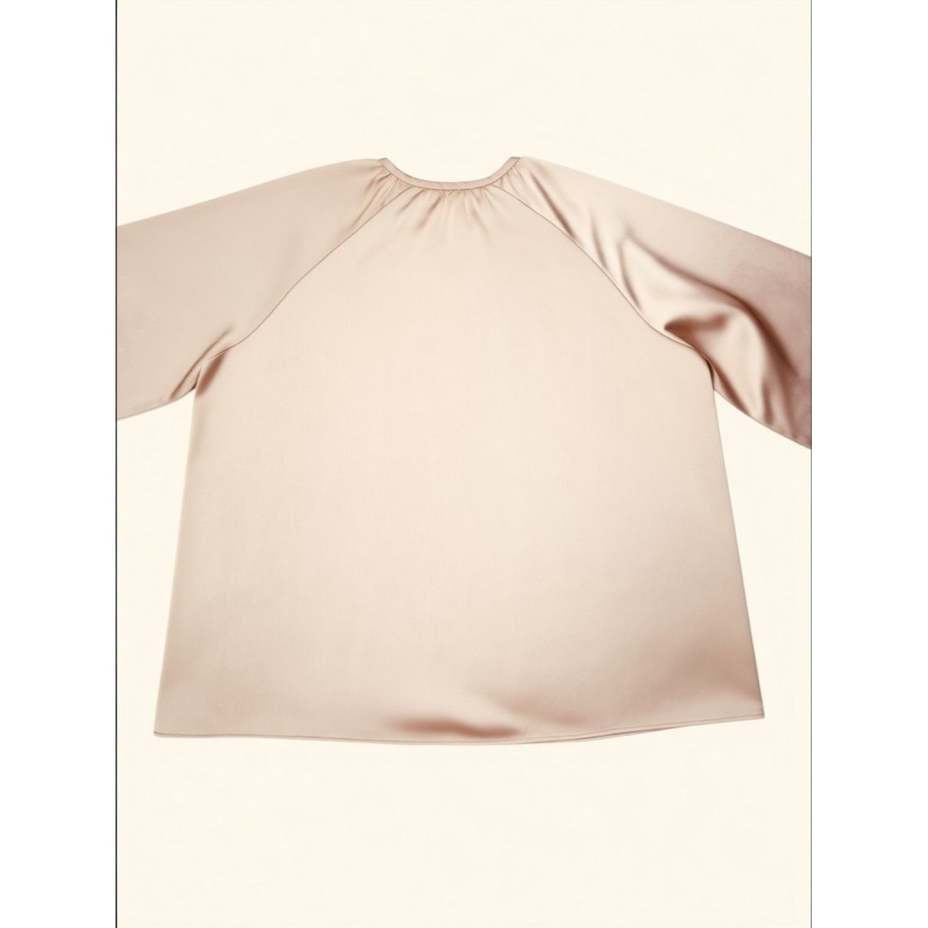Jason Wu NWT New Jason Wu Tie Front Long Sleeve Satin Blouse In Rich Size M / US 6-8 / IT 42-44 - 3 Thumbnail