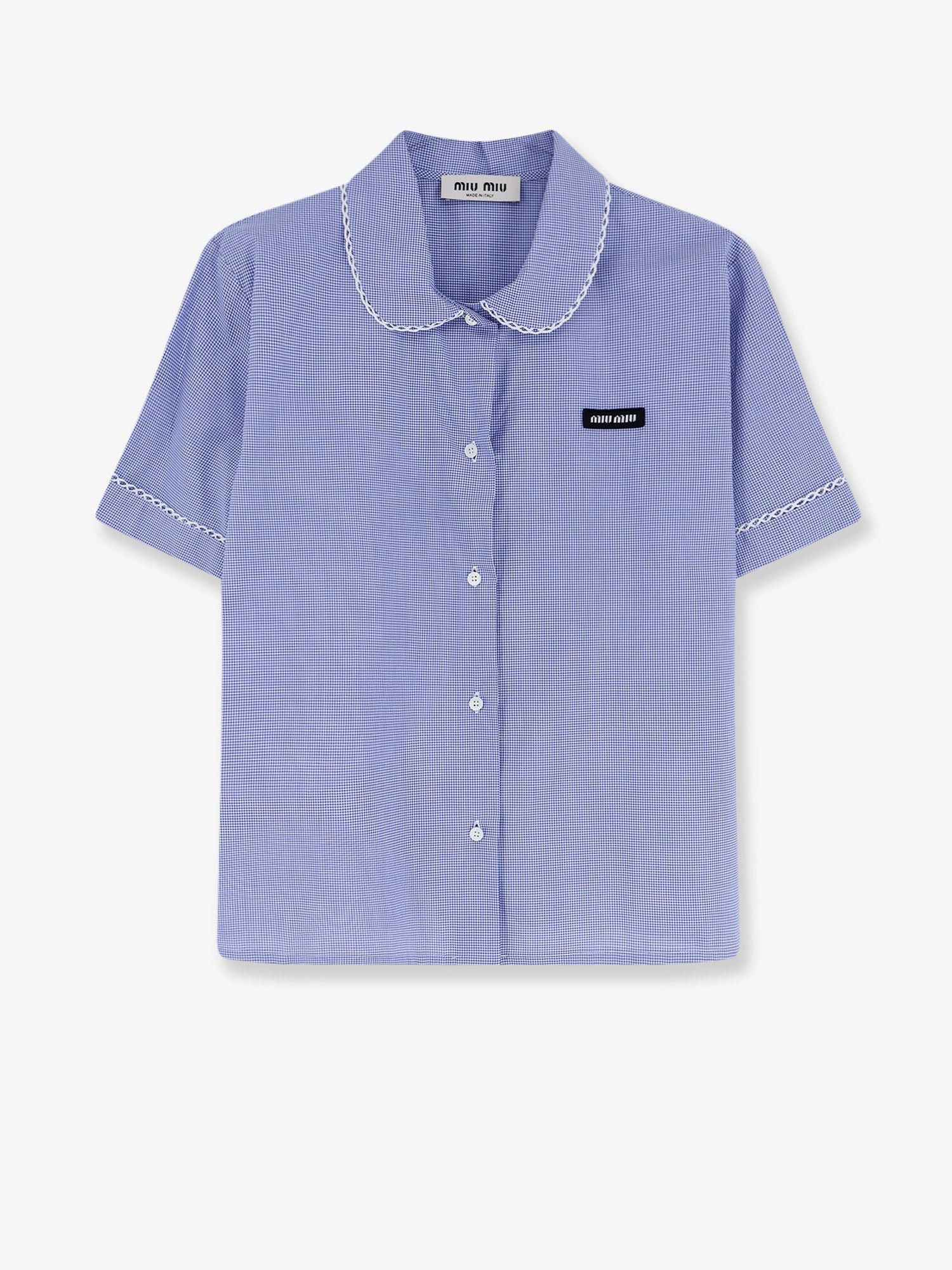 Miu Miu Vichy Cotton Shirt Size M / US 6-8 / IT 42-44 - 1 Thumbnail