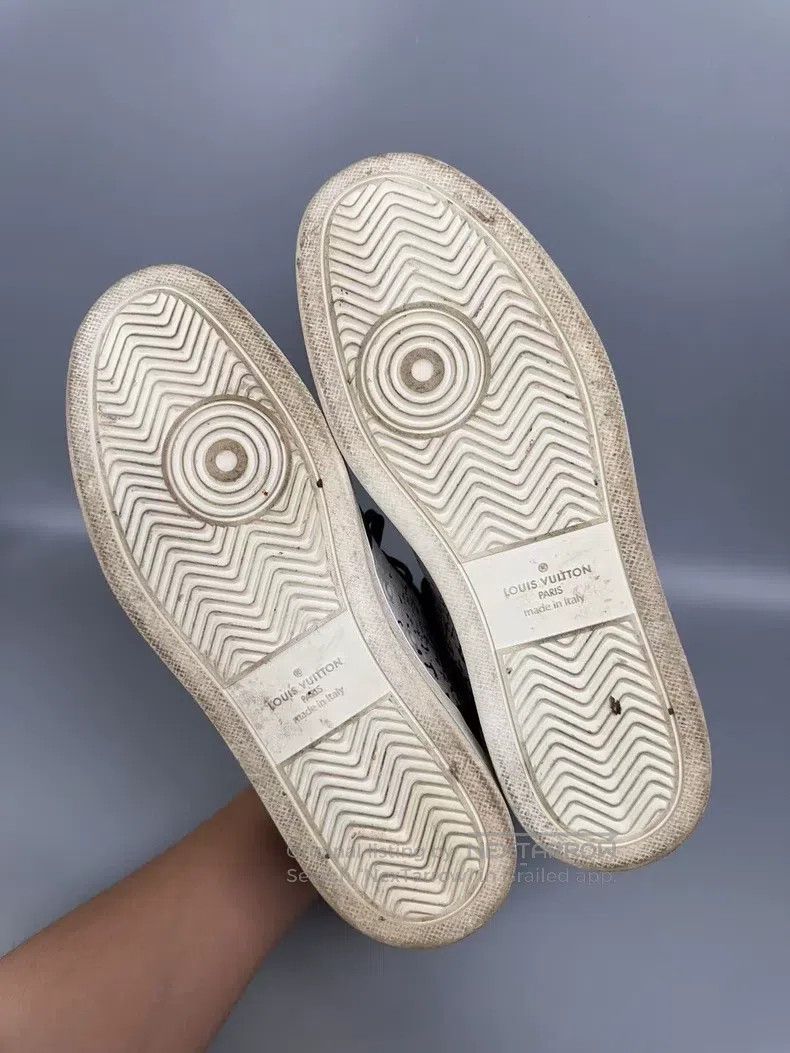 Louis Vuitton Louis Vuitton Purple Rivoli high-top casual shoes Size US 7 / EU 40 - 9 Thumbnail
