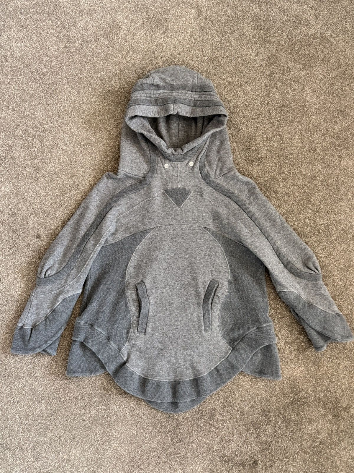 Undercover Undercover Gray Paneled Hoodie Size S / US 4 / IT 40 - 3 Thumbnail