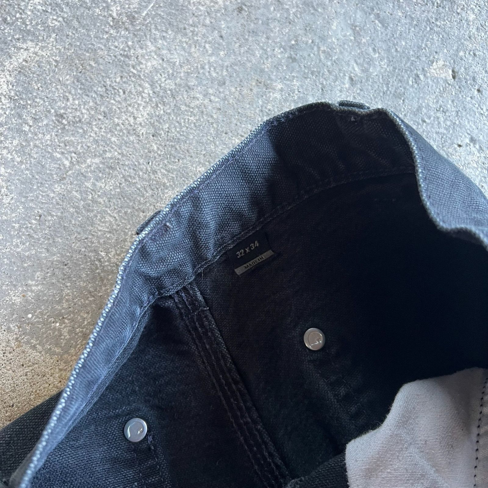 Carhartt × Vintage Carhartt faded black double knee work wear carpenter pants Size US 30 / EU 46 - 5 Thumbnail