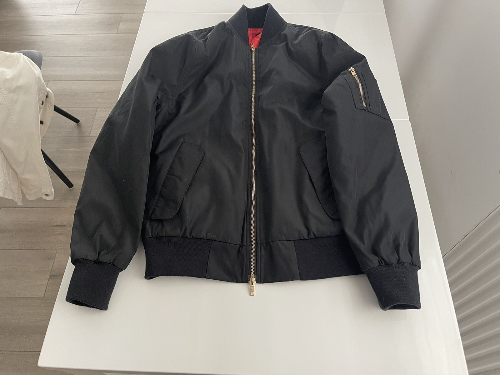 Killion Black Bomber Jacket Size M