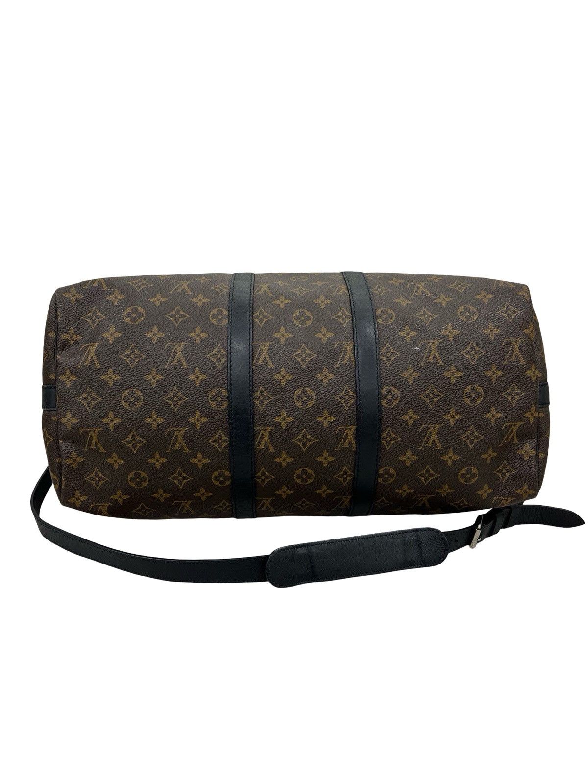 Louis Vuitton Keepall Bandoulière 45 in Monogram Macassar canvas. Size ONE SIZE - 5 Thumbnail