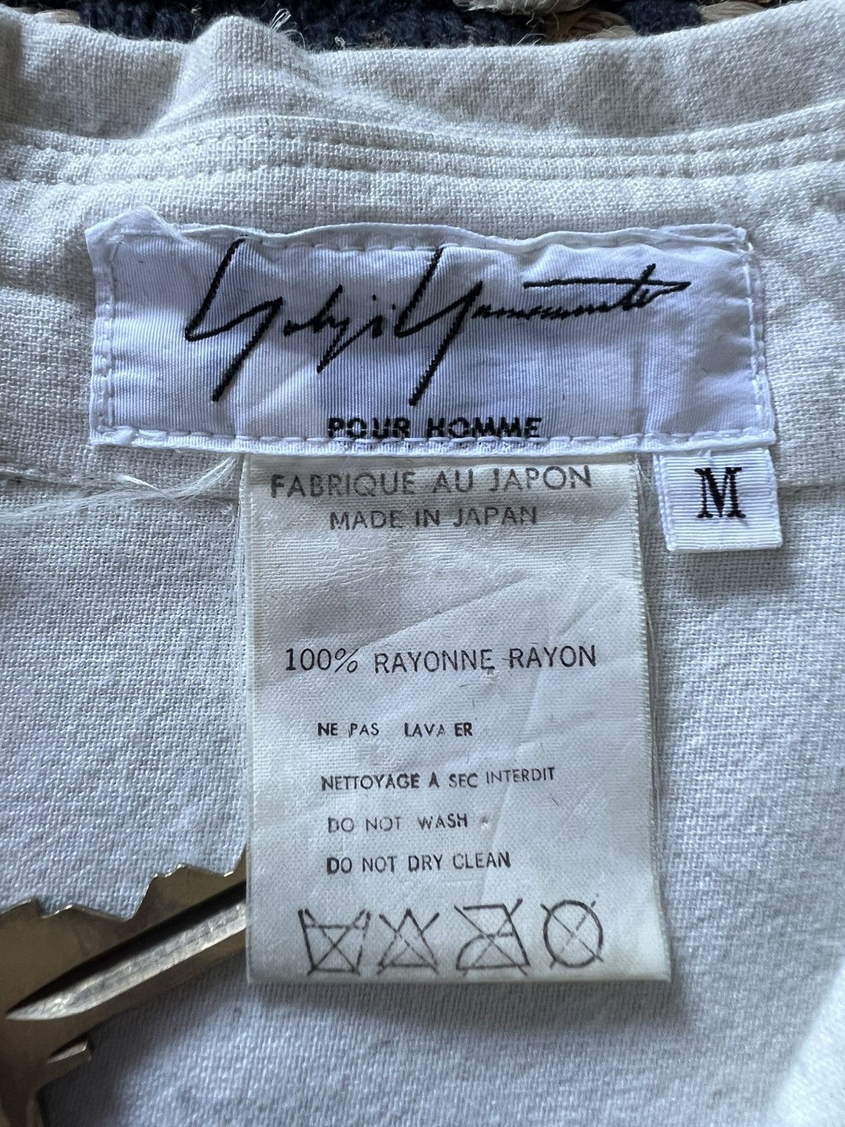 Yohji Yamamoto Yohji Yamamoto Pour Homme AW91 Smiley Face Button Up Size US M / EU 48-50 / 2 - 4 Thumbnail