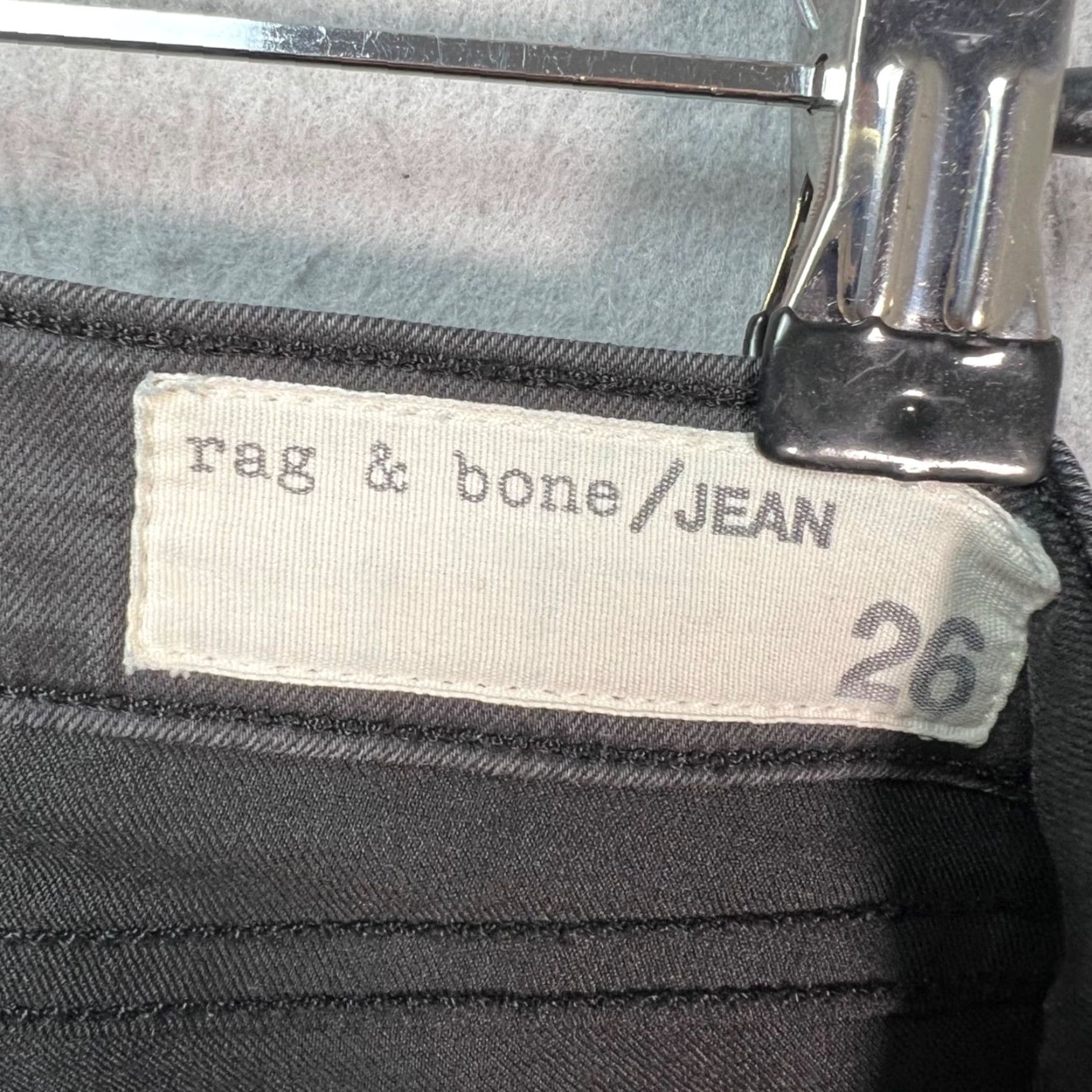 Rag & Bone rag & bone Jeans Womens 26 Faux Leather Skinny Denim Black 5-Pocket Stretch Size 26" / US 2 / IT 38 - 3 Thumbnail