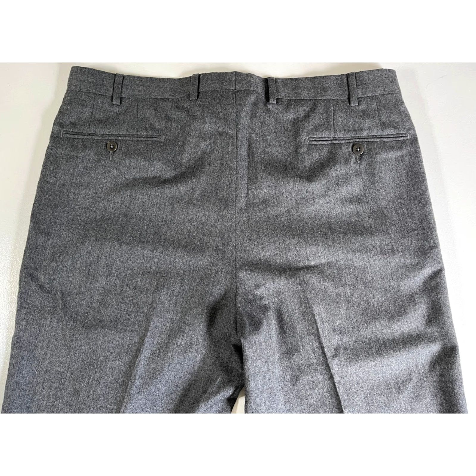 Ermenegildo Zegna Ermenegildo Zegna Men's Wool Pants Gray Sz 36 Size US 36 / EU 52 - 7 Thumbnail