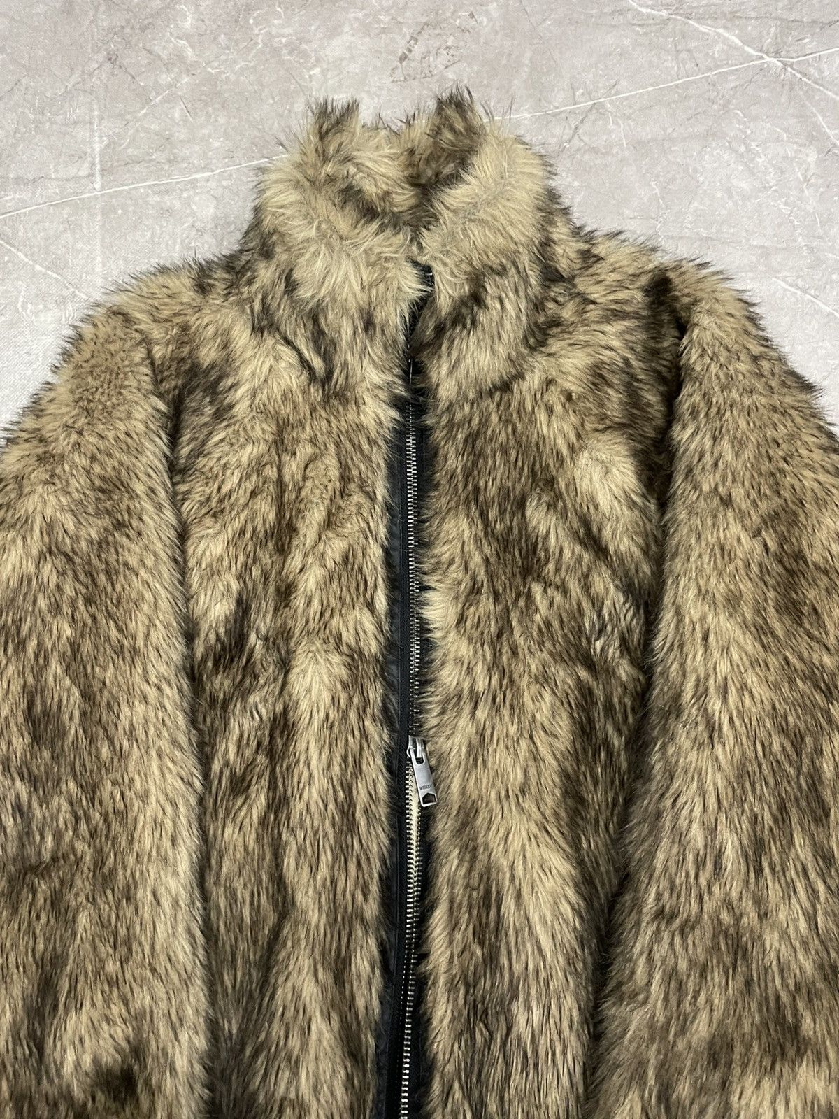Tornado Mart Rare fur fuzzy bomber jacket Tornado Mart style y2k Size US M / EU 48-50 / 2 - 4 Thumbnail