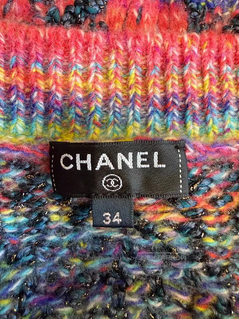 Chanel Chanel Rainbow-coloured knitted vest Size XXS / US 00 / IT 34 - 3 Thumbnail
